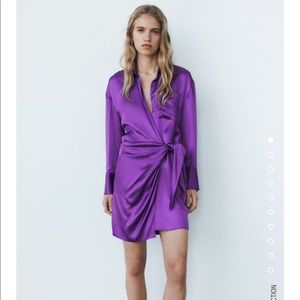 Zara Satin Effect Dress